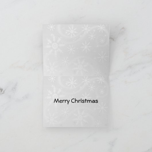 Retro Snowman Feiertagskarte (Innenseite)