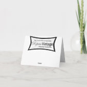 Retro Snowman Feiertagskarte (Rückseite)