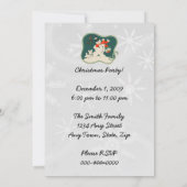 Retro Snowman Feiertagskarte (Rückseite)