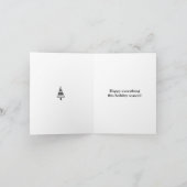 Retro Snowman frohe Weihnachten (Innenseite)