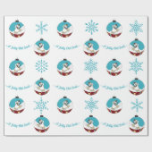 Retro - Snowman Geschenkpapier (Flach)