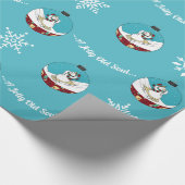 Retro - Snowman Geschenkpapier (Ecke)