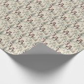 Retro Snowman Magic Geschenkpapier (Ecke)