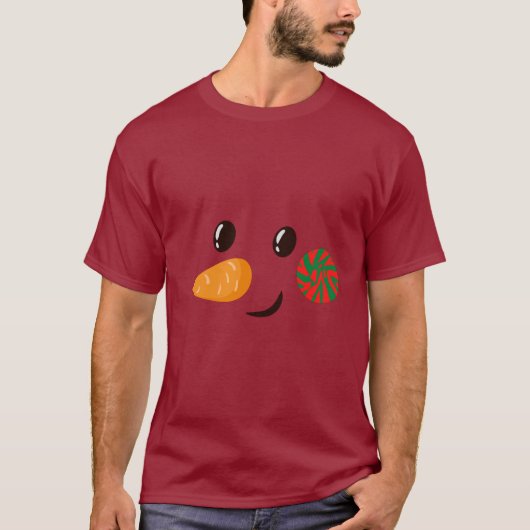 Retro Snowman Men T-Shirt (Vorderseite)