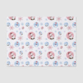 Retro-Snowman mit Schneeflocken-Papierpapier Seidenpapier (Vorderseite)