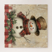 Retro Snowman Puzzle (Horizontal)