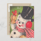 Retro Snowman Weihnachten (Vorne/Hinten)