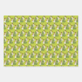 Retro Snowmen Dekorieren Baum für Weihnachten Geschenkpapier Set (Vorderseite 3)