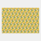 Retro Snowmen Dekorieren Baum für Weihnachten Geschenkpapier Set (Vorderseite)