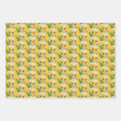 Retro Snowmen Geschenkpapier Set (Vorderseite)