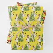 Retro Snowmen Geschenkpapier Set (Beispiel)