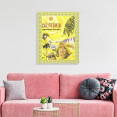 Retro so Cal Air Travel Leinwanddruck (Insitu (Wohnzimmer))