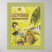 Retro so Cal Air Travel Poster (Vorne)