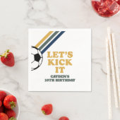 Retro Soccer Birthday Napkins Serviette (Beispiel)