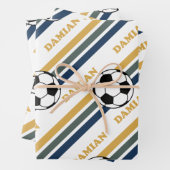 Retro Soccer Damian Geschenkpapier Set (Beispiel)