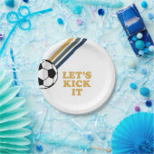 Retro Soccer - Die Teller von Geburtstagspapieren (Party)