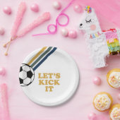 Retro Soccer - Die Teller von Geburtstagspapieren (Party)