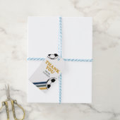 Retro Soccer Geburtstagsfavorit Tags Geschenkanhänger (Mit Garn)