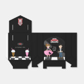 Retro Sock Hop Geburtstagsparty Geschenkschachtel (Ungefaltet)