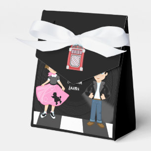 Retro Sock Hop Geburtstagsparty Geschenkschachtel