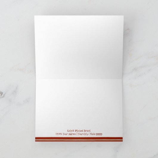 Retro Sock Monkey w Strumpf Cap Baby Geschenke Dankeskarte (Innenseite)