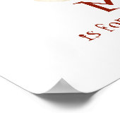 Retro Sock Monkey w Strumpf Cap Baby Geschenke Poster (Ecke)