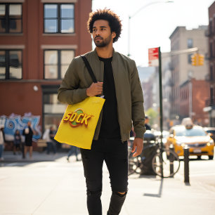 Retro "SOCK" Tote Bag - Bold Streetwear Vibes Tasche