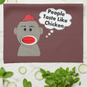 Retro Socken-Affe-Geschirrtücher Küchentuch (Gefaltet)