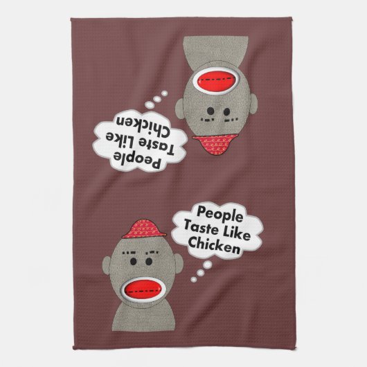 Retro Socken-Affe-Geschirrtücher Küchentuch (Vertikal)