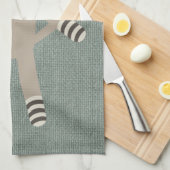 Retro Socken-Affe Handtuch (Viertel Falte)