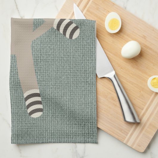 Retro Socken-Affe Handtuch (Viertel Falte)