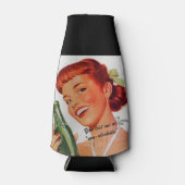 Retro Soda Ad Joke Flaschenkühler (Vorderseite)