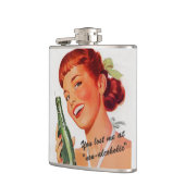 Retro Soda-Anzeigen-Witz Flachmann (Links)