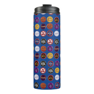 Retro-Soda-Deckel-Thermobecher, Vintage-Pop-Art Thermosbecher