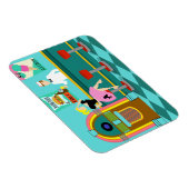 Retro Soda Fountain Flexible Magnet (Rechte Seite)