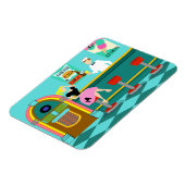 Retro Soda Fountain Flexible Magnet (Linke Seite)