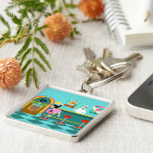 Retro Soda Fountain Schlüsselanhänger (Seite)