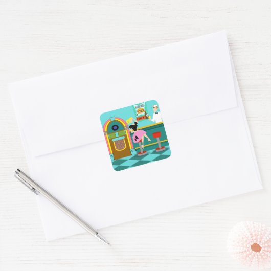 Retro Soda Fountain Stickers (Umschlag)