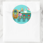 Retro Soda Fountain Stickers (Tasche)