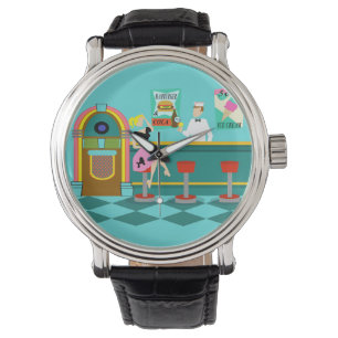 Retro Soda Fountain Watch Armbanduhr