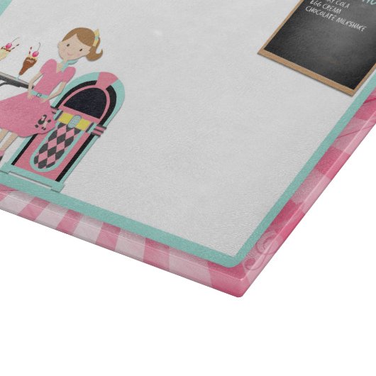 Retro Soda-Geschäfts-Schneidebrett Schneidebrett (Ecke)