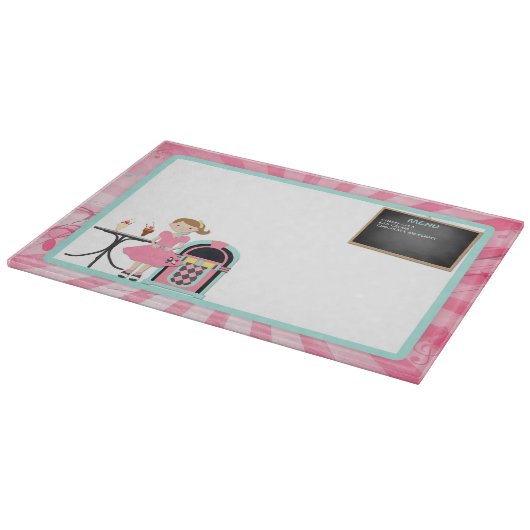 Retro Soda-Geschäfts-Schneidebrett Schneidebrett (Ecke)