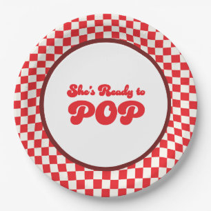 Retro Soda Pop Cola Babydusche Pappteller
