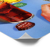 Retro Soda Pop Werbung Poster (Ecke)