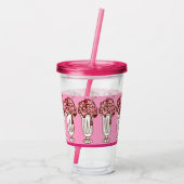 Retro Soda Shop Acrylic Tumbler Acryltrinkbecher (Rückseite)