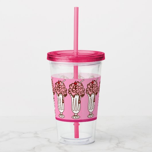 Retro Soda Shop Acrylic Tumbler Acryltrinkbecher (Vorderseite)