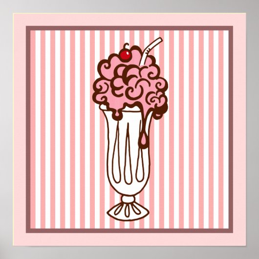 Retro Soda Shop Poster (Vorne)