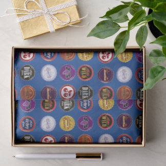 Retro-Sodadeckel-Tissue-Papier, Vintage-Gamer-Gesc Seidenpapier