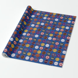 Retro-Sodadeckel-Wrap-Papier, Vintage-Gamer-Gesche Geschenkpapier