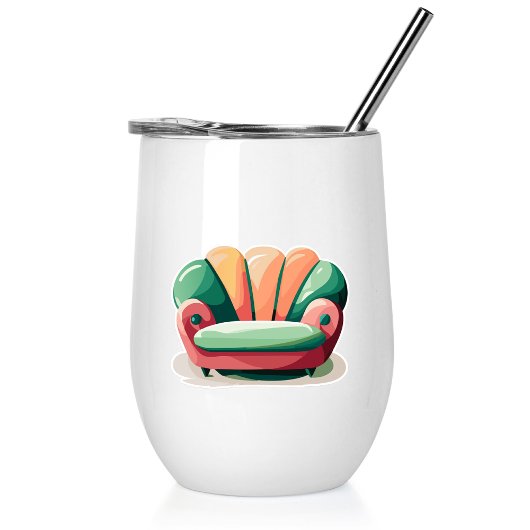 Retro-Sofa Aufkleber